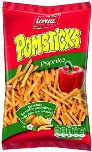 【德國】最暢銷洋芋片Lorenz Pomstick Paprika chips 紅椒口味洋芋片(100g)