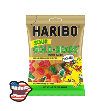 【美國】HARIBO Sour Gold-Bear小熊酸軟糖(160g)