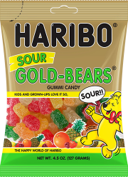 【美國】HARIBO Sour Gold-Bear小熊酸軟糖(127g)