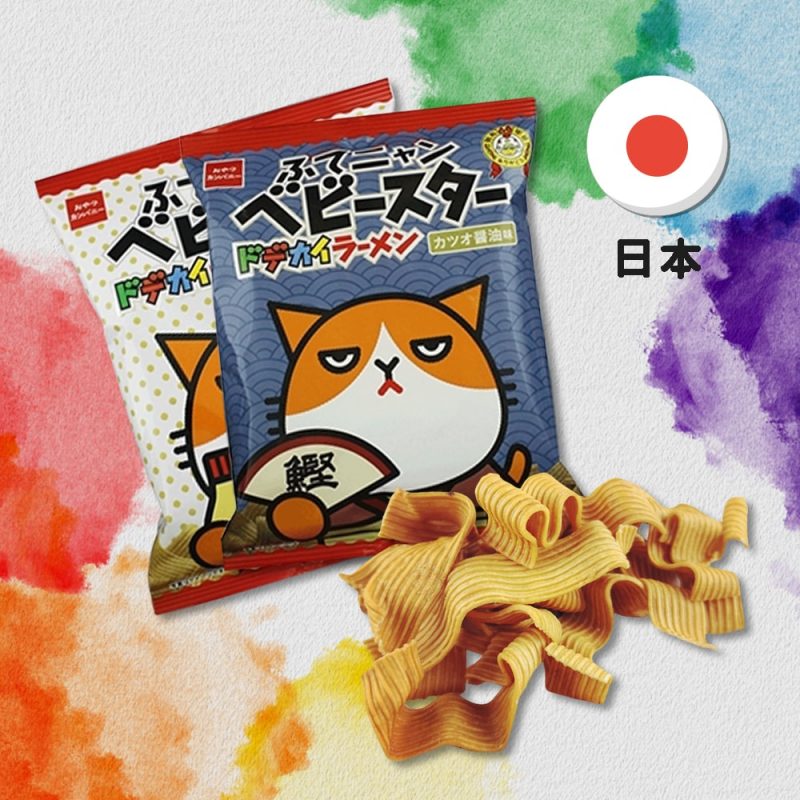【日本】不爽貓超大點心麵鰹魚醬油餅乾/美乃滋口味