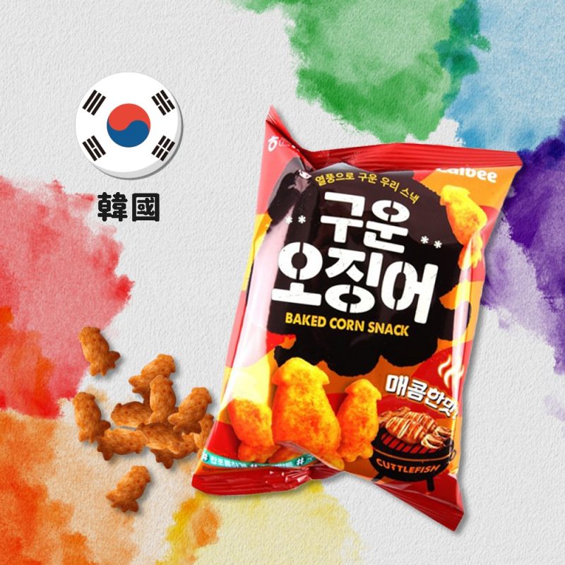 【韓國】海太魷魚造型餅乾-甜辣醬口味