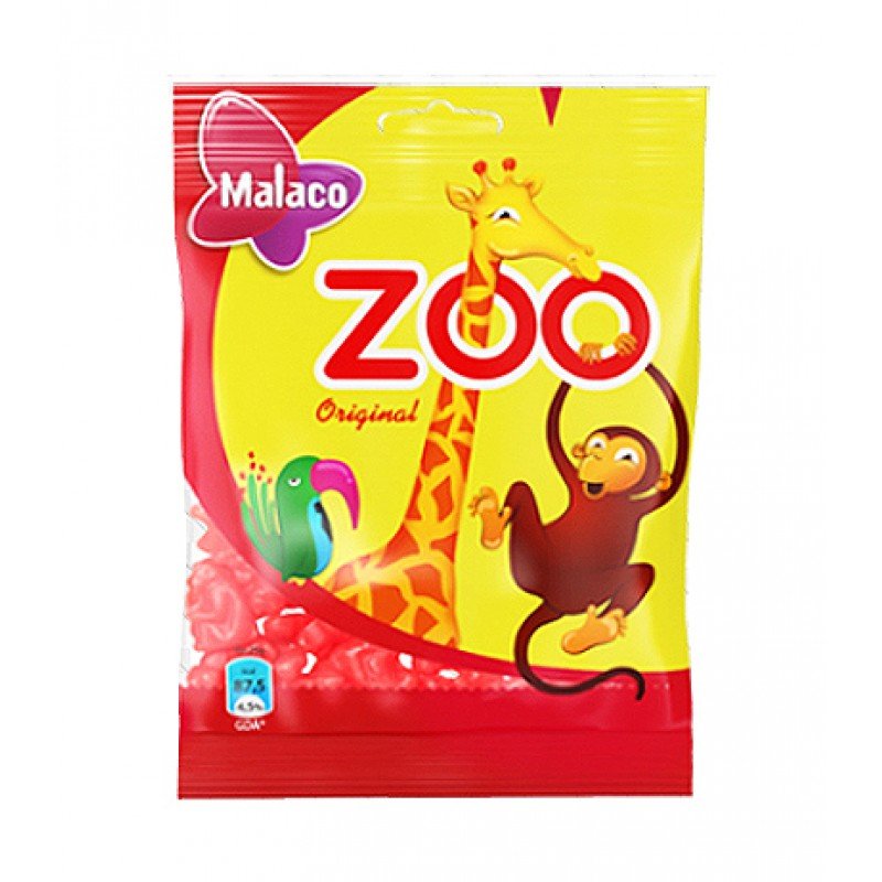 【瑞典】Malaco Zoo 覆盆子猴子軟糖(80g)
