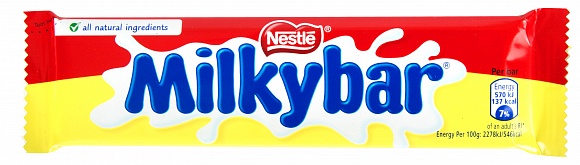 【英國】Milkybar 鮮牛奶白巧克力棒 (25g)