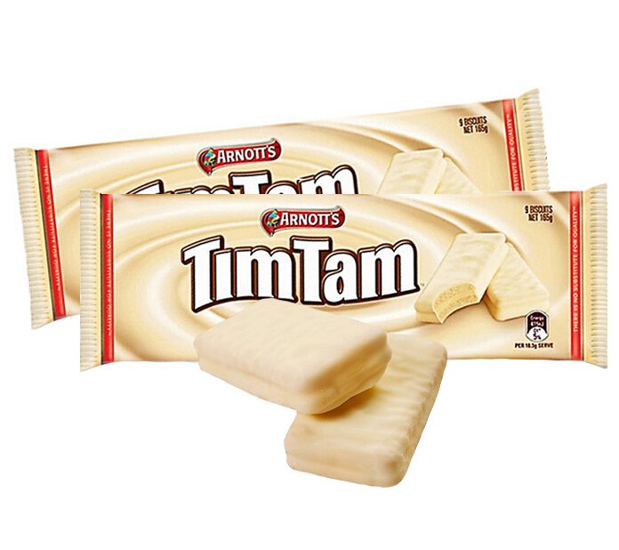 歪國零食嘴-澳洲-timtam-白巧克力-夾心餅乾