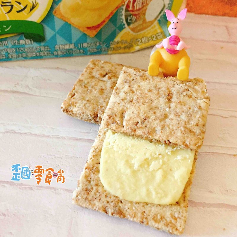 【日本】ASAHI鹽檸檬奶油夾心玄米穀麥餅乾3-min