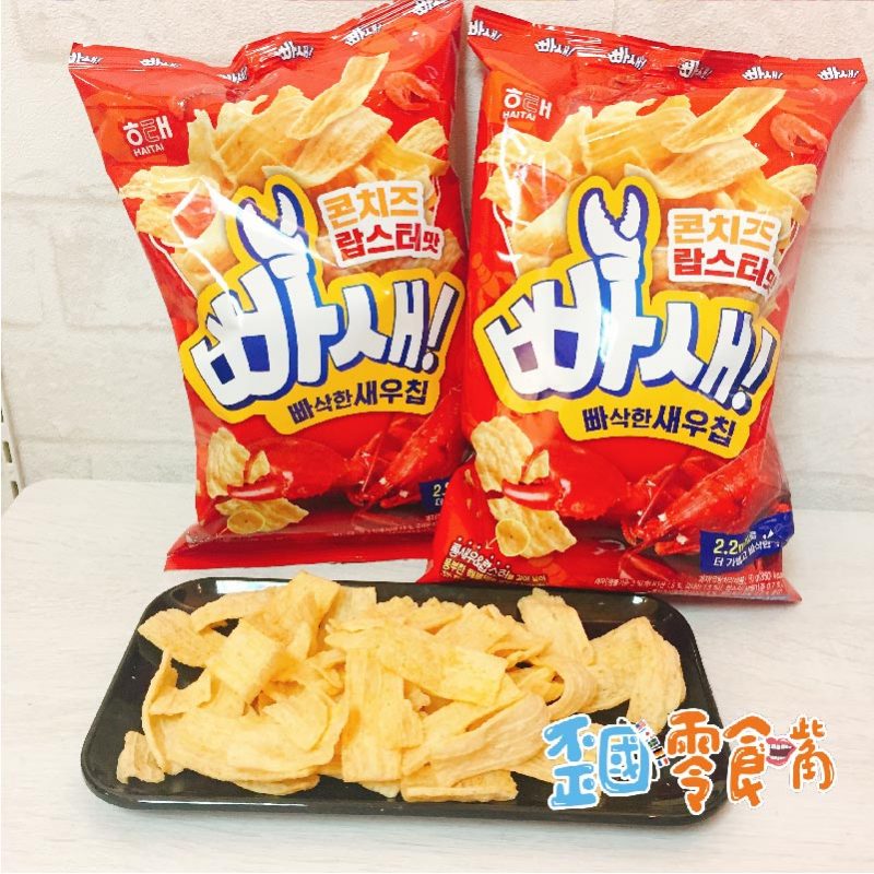 【韓國】海太激薄蝦片-焗烤玉米龍蝦/鮮蝦/蒜味60g