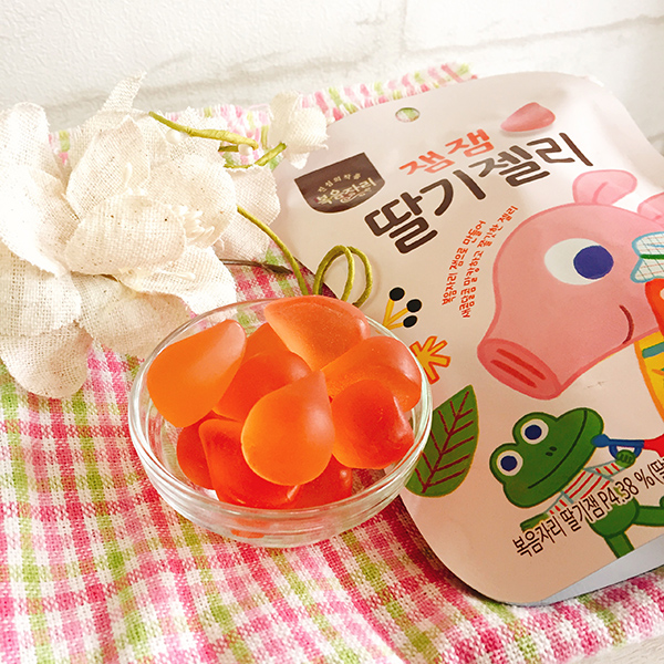 【韓國】Bokumjari動物家族 - 粉紅豬草莓軟糖