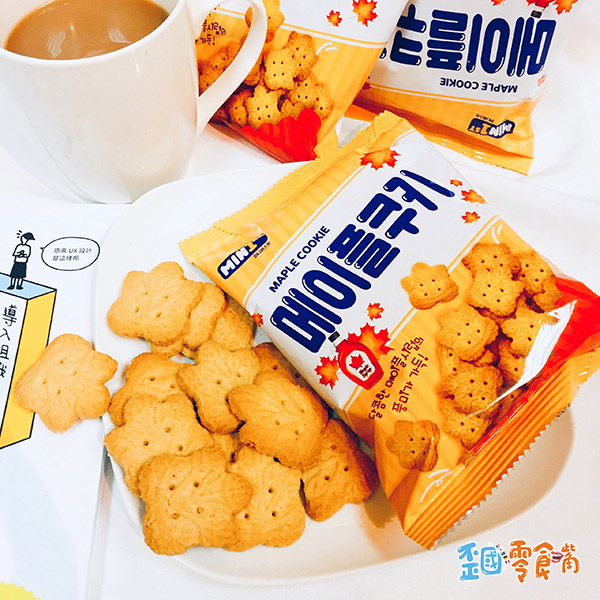 【韓國】Ministop楓糖牛奶楓葉造型曲奇餅乾90g