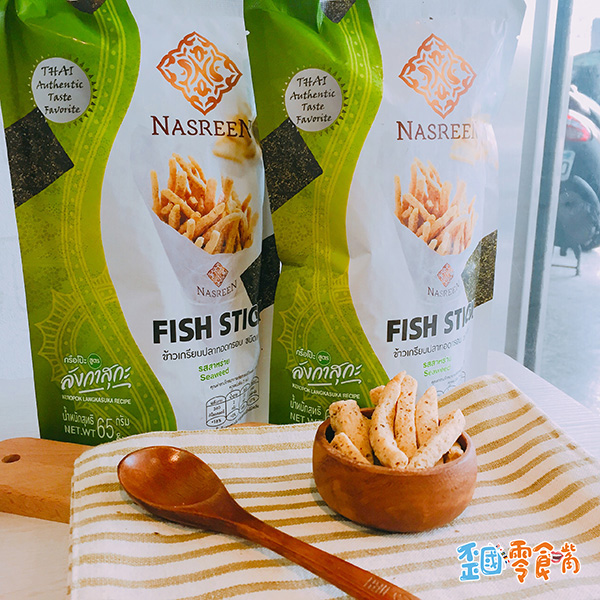 【泰國】Nasreen 魚棒棒65g-海苔/海鮮酸辣口味