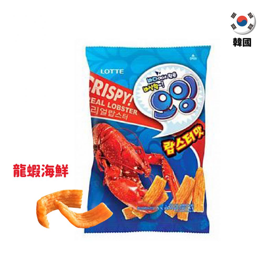【韓國】LOTTE樂天魷魚腳餅乾-龍蝦海鮮風味75g