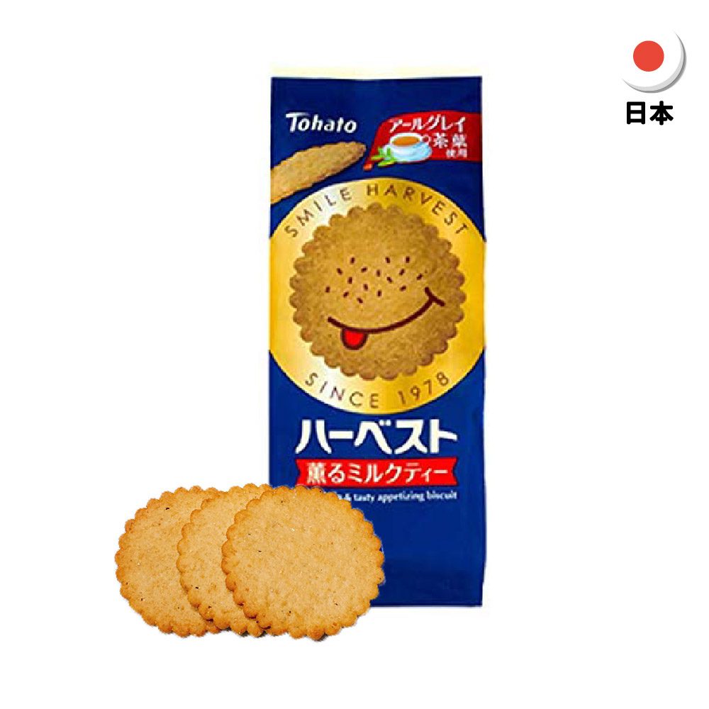 【日本】微笑薄餅-奶茶脆果風味100g