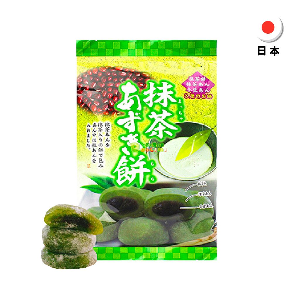 【日本】 久保田抹茶紅豆大福147g(10入/袋)