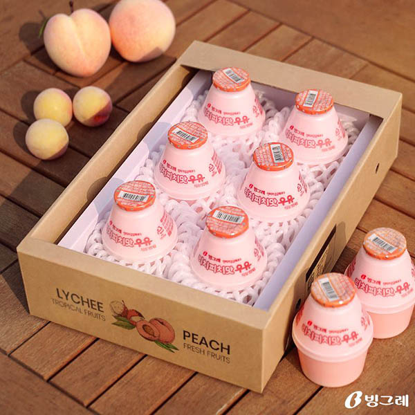 韓國 Binggrae 桃子荔枝牛奶